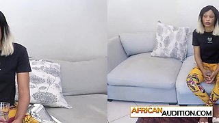 Amateur African model visits an audition