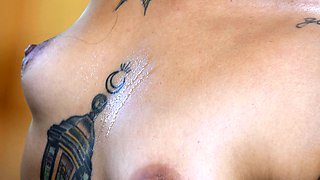 Small Tit Latina Masturbating And Getting Fucked