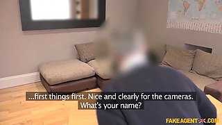 Small teenager gets Tight Pussy slammed in my office - faux agent uk