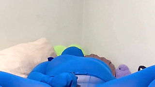 Blue Encased Orgasm