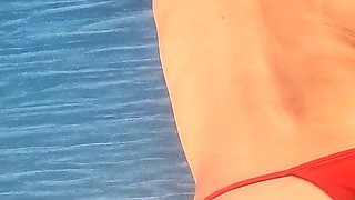 A Mature Woman in a Bikini