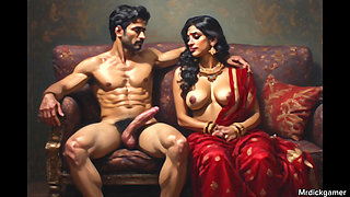Bhabhi cheating caught by her husband in hotel bathroom hot bhabhi getting her pussy fucked harder as her husband watches it