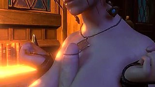 Titjob with Triss in POV Witcher Parody