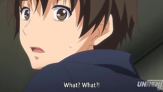 Nerdy hentai teen pounded by pervy stepbro in public restroom