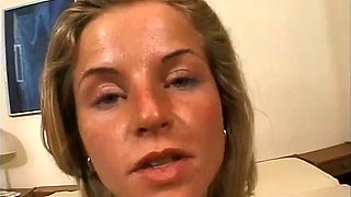 Hot Blonde Euro Teen Takes Two Big BBCs