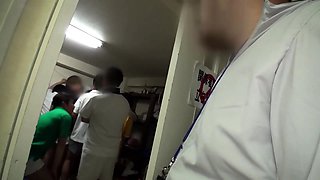 Small titted amateur cutie giving BJ in POV in the sex bus