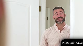 Perfect Blonde Melody Marks Seduces Busty Next-Door Neighbor Rachael Cavalli With Stepdad