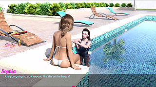 Day 3 - Free - Part 3 - Ellie and Sophia Had a Wonderful Time at the Swimming Pool