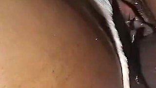 Banging Ebony Girlfriend Big Wasit on the Bed Missionary
