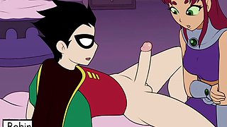 18Titans - Starfire's Blowjob and Raven's Pussy - Part 6