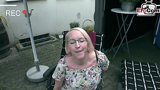 German wife ask Husband to make a amateur porn
