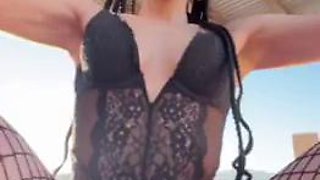 Izzy  Ari Beach Threesome