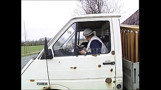 Horny MILF Had Sex on Top of the Truck While It Was Running