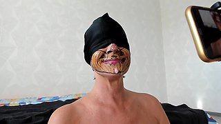 Femdom Squeeze Balls Blowjob Swallow
