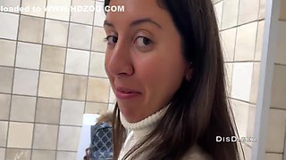 Katty West In Casting In A Public Toilet Of A Shopping Mall 13 Min