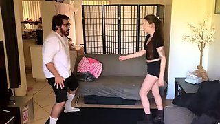 Ballbusting punishment administered by merciless mistress