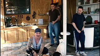 Ashley Blue In A Gangbang Scene With Lots Of Cum