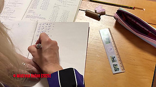 Strapping & Corner Time for Cheeky Student Alisha