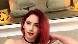 Pregnant Redhead Webcam Masturbation