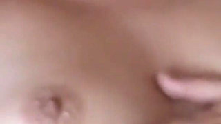 Very Excited Stepmom Masturbates for the First Time in Front of Son, Big Cumshot on Her Tits