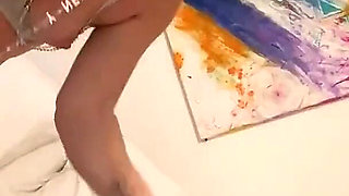 Sex Party Balls Drop in Her Mouth New Yrs, Taste Cum off Her Glasses Bodacious Huge Ass