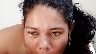 Deep blowjob from my girlfriend deep throat