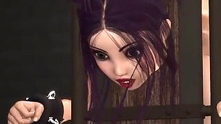 Master slave bangs hard a big titted sexy brunette in prison