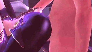 Ziyan Goddess Booty Bounce in 3D - 3D Animation