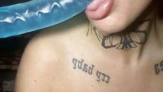 Slutty emo teen loves to fuck her little pussy