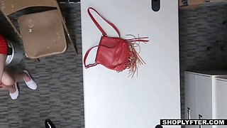 Teenage and stepmother get caught shoplifting by the store security