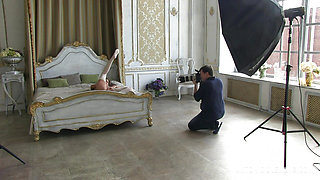 Katya Clover on photo session 'Call Me Clover' by Henry Sharpe (Antonio Clemens), backstage, NUDE-part 3