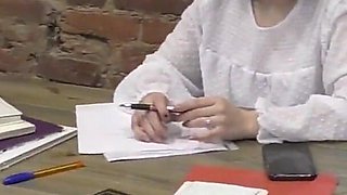 The Teacher Was Furious and Punished the Schoolbabe