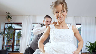 Cuckold watches as his lovely bride fucks with another man