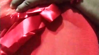 sexy red dress hot figure and boobs