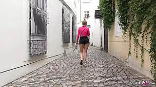 German Scout Picks Up Tiny PAWG Teen Sandra Zee for Hot Street Fuck