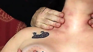 Raven Gets Her Tits Oiled