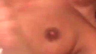 Hot Chick Licks a Lollipop and Masturbates While a Older Man Smashes Her Shaved Cunt