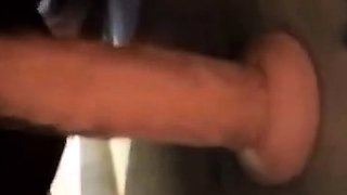 Hairy Girl Fucks Her Monster Dildo