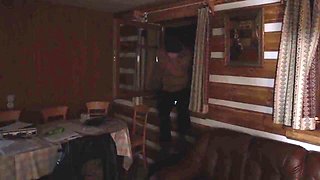 Hot Threesome Fuck In The Kitchen With Two Hot Chicks