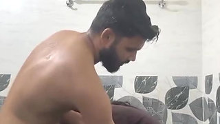 I left my friend's wife in the washroom while she was bathing.