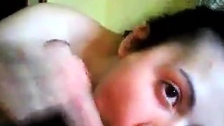 Indian MILF girl sucks her husband's dick