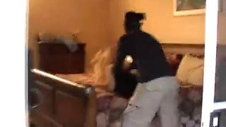 Prone Bone Fucked by Mysterious Intruder