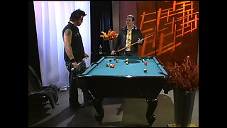 A Young Whore with Perfect Tits Fucked Well on the Pool Table