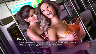 Kate Made Delphi To Squirt in Public Metro Train Before Reaching The Office