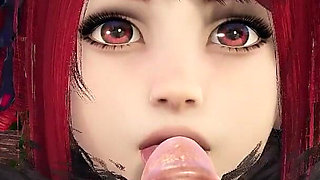 Amy Sorel 3D Porn Animation Hot Sloppy Blowjob For Monster Cock