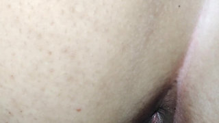 Splendid shot of the stepmother's butt, her anus is desirous of a big and thick cock but enjoys her stepson's cock.