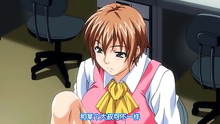 Cute hentai girl with amazing big boobs is a sucker for cock