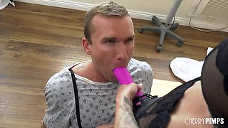 Big Tits MILF Doctor McKenzie Lee Pegging Isaac X With a Strap-On To Cure Him