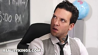 Reality Kings: Vina Sky & Small Hands Get Pounded In Front of Students - HD Porn