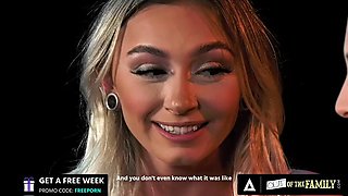 OUT OF THE FAMILY - Stepsisters Chloe Temple And Lily Larimar Experienced Lesbian Sex In Backstage